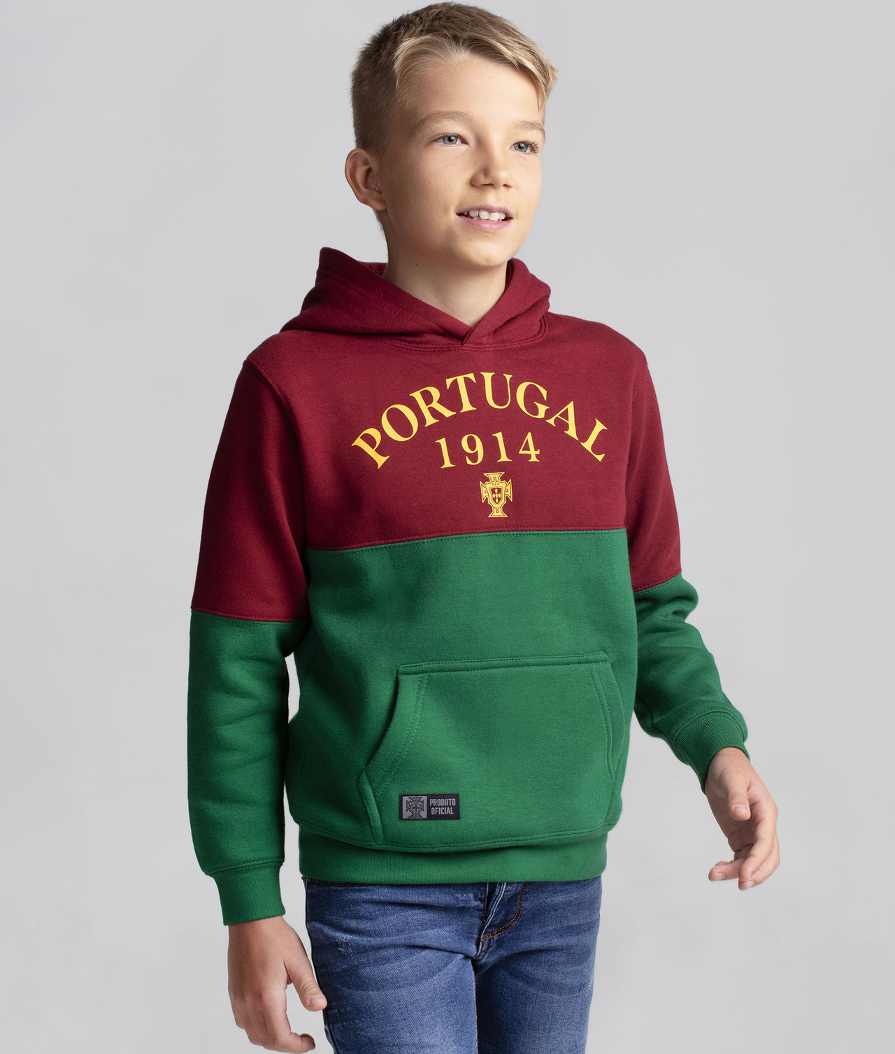 Hoodie 1914 Red&Green Criança - HD14K1314